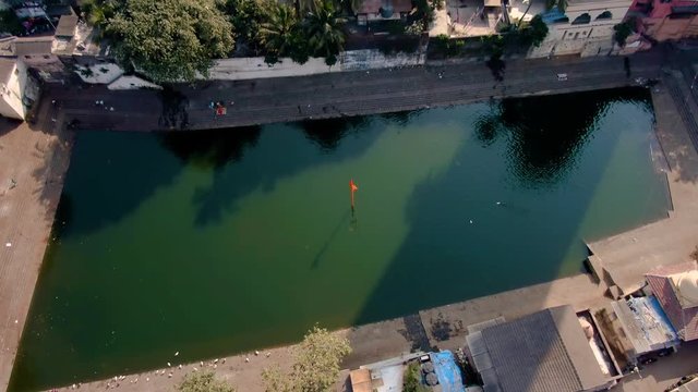 Tin Bati, Mumbai, reach and poor. 4k aerial skyline