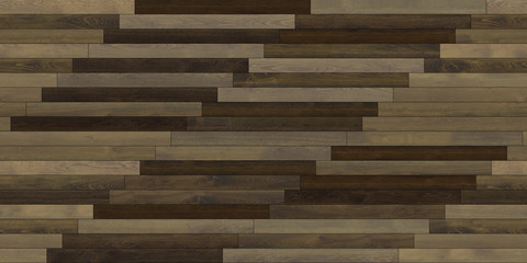 Seamless wood parquet texture (linear dark brown various)