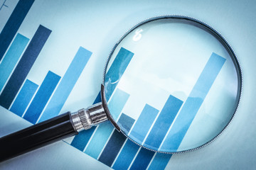 focus on business financial graph