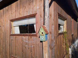 Birdhouse on a wall