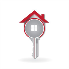 House key logo vector