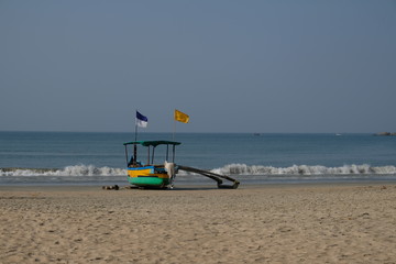 Bateau de pêcheur à Goa, Inde