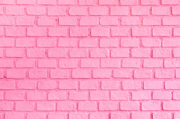 Fototapeta na wymiar Pastel pink ordered brick wall texture background,backdrop for lady or woman concept