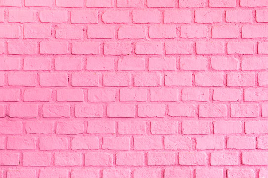 Pastel pink ordered brick wall texture background,backdrop for lady or woman concept