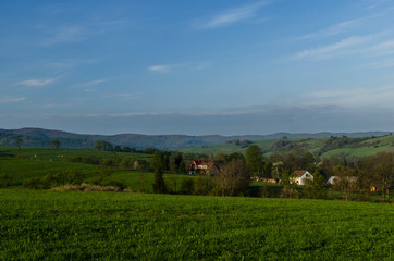 Fototapeta na wymiar panorama wioski