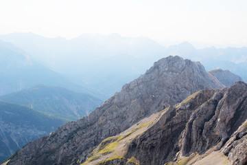 Fototapeta premium The top of Karwendel, Mittenwald, Germany