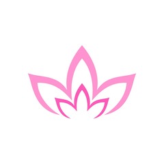   Lotus icon sign and symbol isolated on white background 