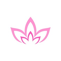   Lotus icon sign and symbol isolated on white background 