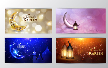 Ramadan Kareem, greeting background vector