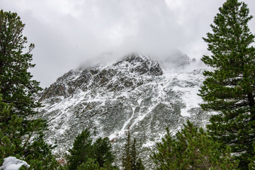 snow covered tourist trails for hiking in slovakia tatra mountains © Martins Vanags