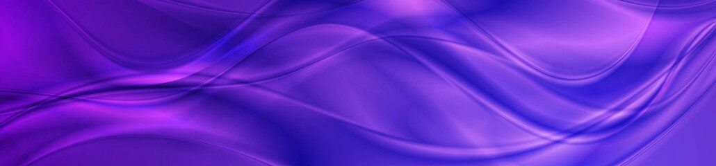 Abstract shiny bright violet waves banner design