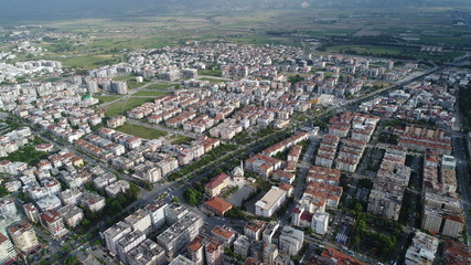Obraz premium Aydin, Turkey - May 05, 2019 : Aerial view of Aydın