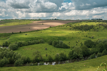 Fototapeta na wymiar Rural spring landscape