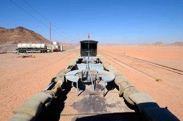 Jordan, Wadi Rum, Railway