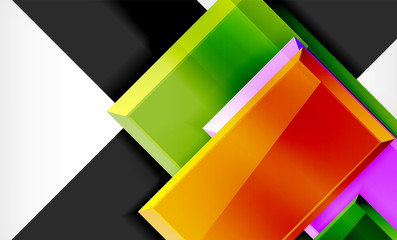 Color squares futuristic abstract background