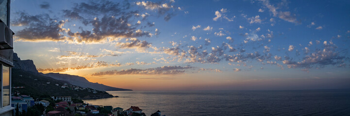 the view from foros in the Eastern part of the coast at sunrise 3