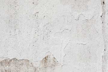 Crack in a white wall