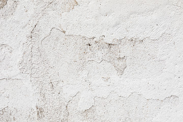 Crack in a white wall