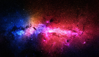  Colorful stars and space background. Elements of this image furnished by NASA.