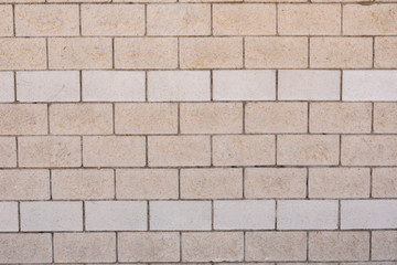 White wall with cement bricks surface
