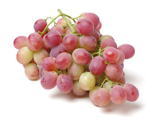 red grape on white background 