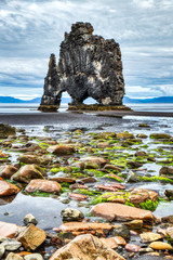 Hvitserkur during Cloudy Day, Iceland