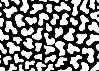 Cow skin pattern design. Simple wide cow pattern print vector illustration background. Wildlife fur skin design illustration for packaging, web, home decor, fashion, surface, graphic 
