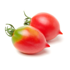 Tomatoes.  on white background