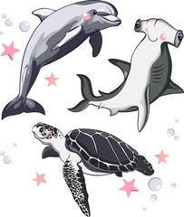 Sea animal set 2