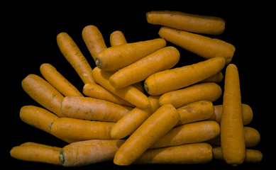 Organic carrot. Food background.