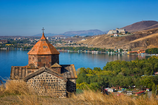 old church in Sevanavank monastery on Lake Sevan, Armenia