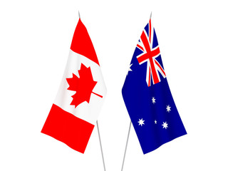 Australia and Canada flags