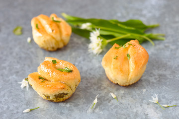 Bärlauch-Zupf-Brötchen