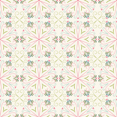 Seamless vector pattern Moroccan tile design in happy colors