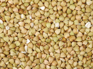 Buckwheat texture high-quality photograph of premium buckwheat groats