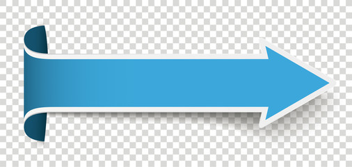 Long Blue Conert Arrow Pointer