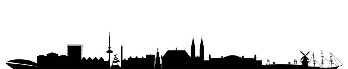 Bremen Skyline - obrazy, fototapety, plakaty