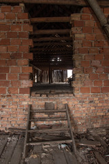 small stairs in old building