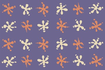 Pattern for seamless background colorful blots and drops illustration red, white, velvet