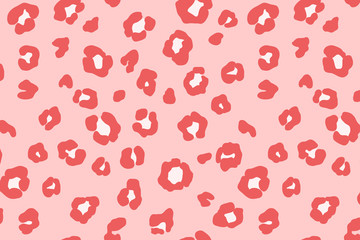 Illustration of leopard pattern. Animal background