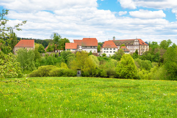 Kirchberg convent monastery located at Sulz Germany - obrazy, fototapety, plakaty
