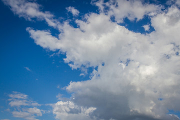 Clouds in the blue sky