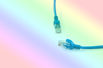 Network internet cable isolated