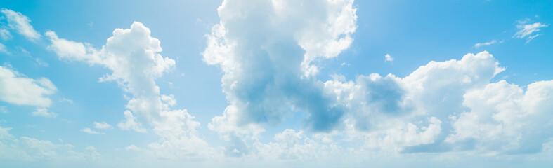 Soft clouds and blue sky in Guadeloupe