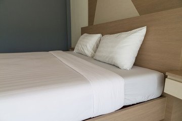Beautiful white clean and modern bedroom