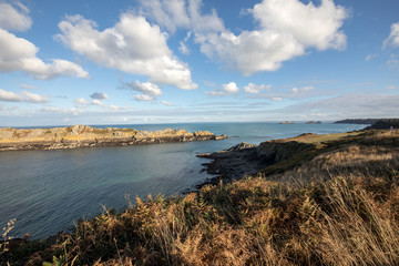 Pointe du Grouin in Cancale. Emerald Coast, Brittany, France ,