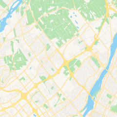 Empty vector map of Laval, Quebec, Canada