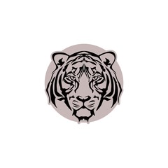 Tiger head icon, Design element for logo