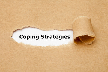 Fototapeta Coping Strategies Torn Paper Concept obraz