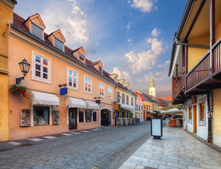 old architecture of Zagreb. Croatia.